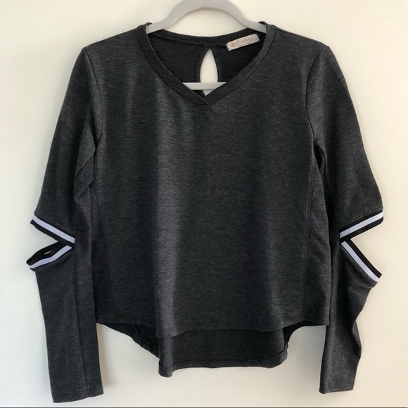 Ethereal Tops - Ethereal Top High Low with Elbow Cut Outs